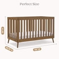 thumbnail image 6 of Delta Children Essex 4-in-1 Convertible Crib - Greenguard Gold Certified - Converts from Baby Crib to Toddler Bed, Daybed and Sofa Bed, Fits Standard Full-Size Crib Mattress, Chestnut, 6 of 12