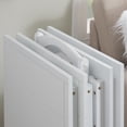thumbnail image 6 of Linon Lisbon Five Piece Wood Tray Table Set in Whitewash, 6 of 24