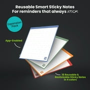 Rocketbook Reusable Sticky Notes Erasable Memo Pads Reminders, Expansion Pack