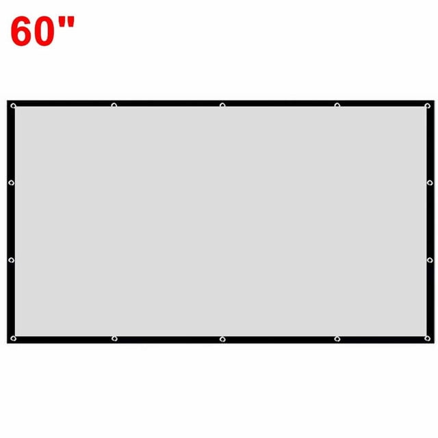 Proyector De Pantalla 16:9 De 60 Pulgadas, Cortina Simple, Película Para El Hogar, Ktv Para Exteriores, Oficina, Portátil, Pantalla De Proyector 3D Hd Kearding EL012896-00