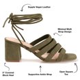 thumbnail image 3 of Journee Collection Womens Sevyn Open Square Toe Block Heel Sandals, 3 of 6