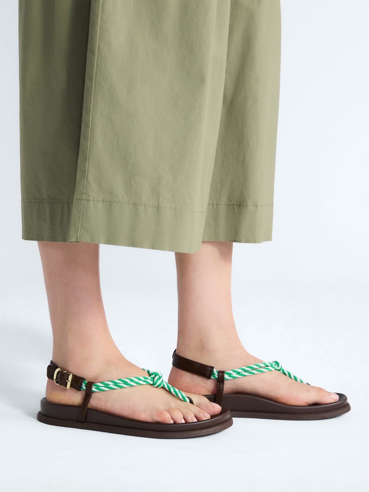 Free Assembly Women's Rope Footbed Sandal