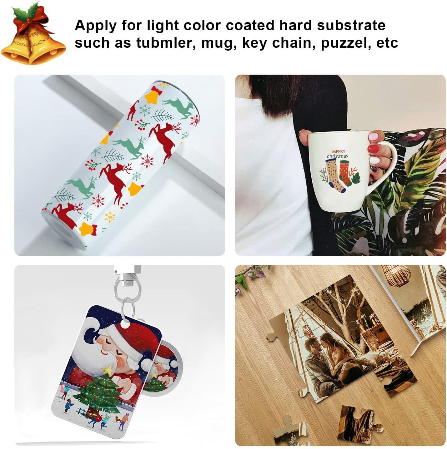 Koala Sublimation Paper and Ink Bundle Kit - 120gsm Sublimation Paper 8.5x11 + 4x150ML Koala Sublimation Ink for All  Inkjet Sublimation Printers Surecolor F170 F530 Ecotank ET-2803 ET-2400 2800