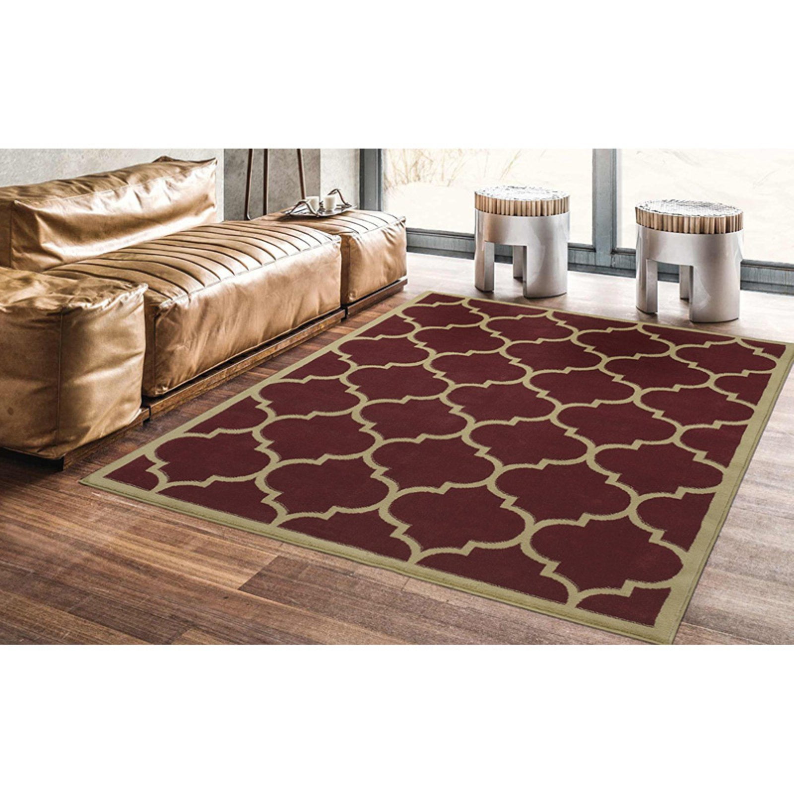 Ottomanson Paterson Moroccan Trellis Area Rug
