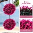 thumbnail image 4 of BRIGHTFUFU Bola de topiario de planta simulada eucaliptus hoja bola decorativa de hierba bola, 4 of 8