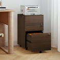 thumbnail image 2 of Gymax 3-Drawer File Cabinet Rolling File Organizer w/ Lock & 4 Keys for Letter/Legal/A4 Coffee, 2 of 10