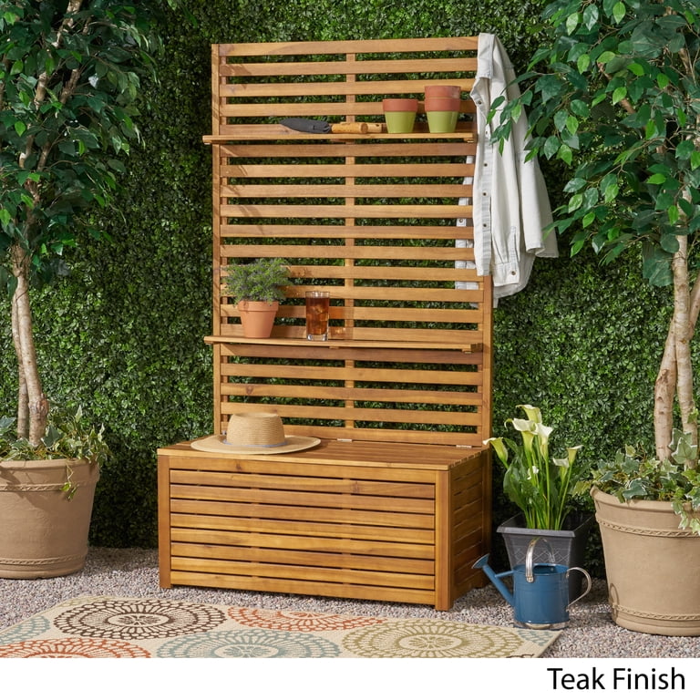 Noble House Sonny Hall Tree Outdoor, Wooden, Teak Finish - Walmart.com