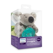Philips Avent Soothie Snuggle Pacifier Holder with Detachable Pacifier, Koala, 0M+, SCF347/06