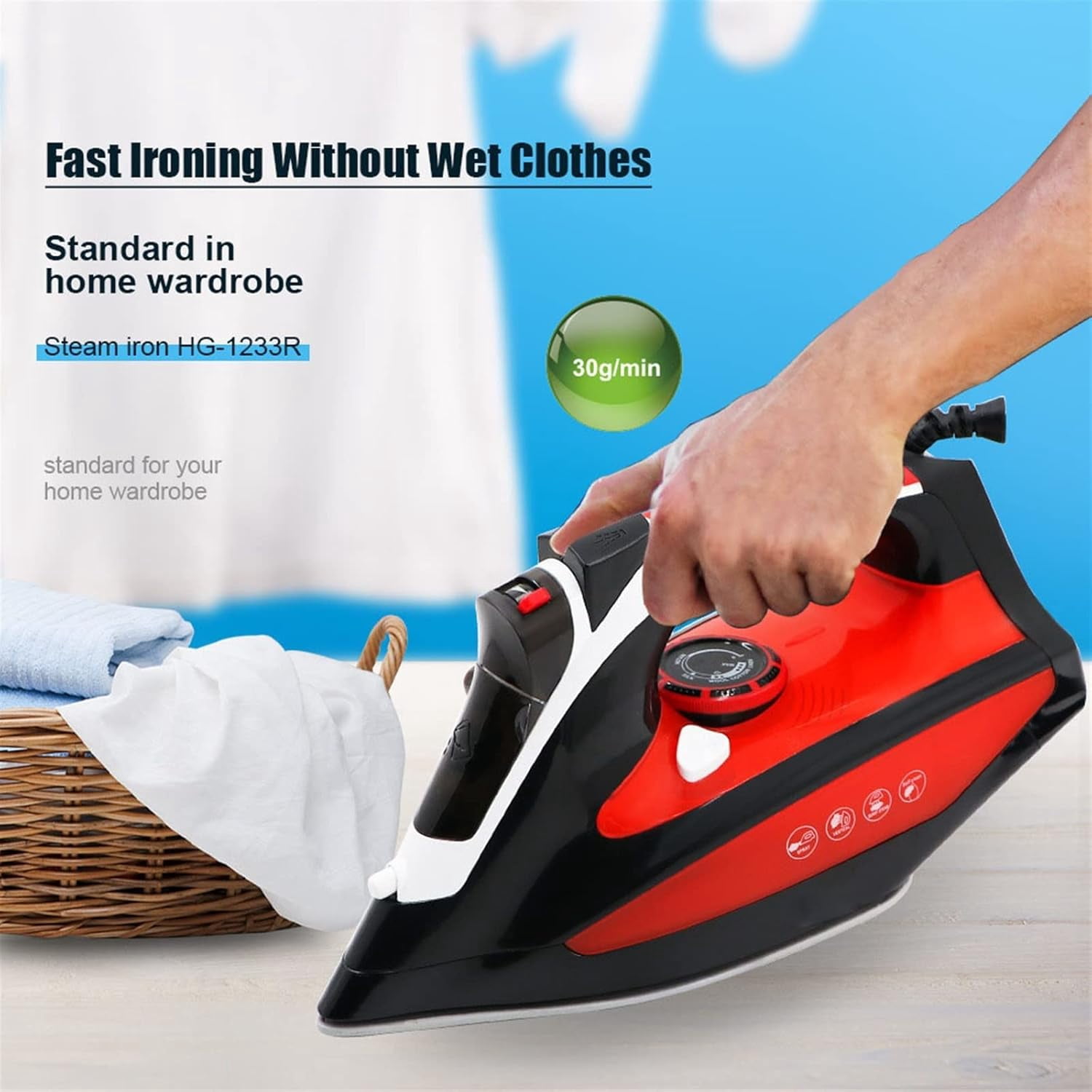 Irons, Steam Iron Steam Generator For Clothes Garment Steamer With Self Clean Function Handhold Steamer Ironing For Linen Iron