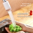 thumbnail image 4 of 360 Degrees Faucet Aerator Bubbler Attachment Sprayer Bendable Water Tap Diffuser Nozzles Water-saving Kitchen Bathroom Base Type White, 4 of 9
