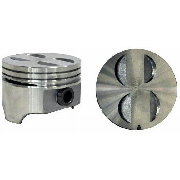 Single Flat Top Piston | Compatible with Ford: 63-68 4.7L/289 and 77-92 5.0L/302 OHV V8 16V | 1.585" Compression Height | Size = .030 (.75mm Oversized)