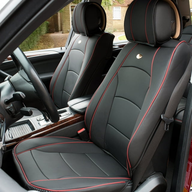 Ultra Comfort High Grade Leather Seat Covers For Car Truck SUV Van - Front Set