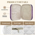 thumbnail image 6 of Yuyamidu Cross Bible Cases for Woman Purple Rose Quilted Bible Cover Protective Bible Carrying Case Bag with Tote Handle Fashion Carrying Bible Study Supplies Accessories, 6 of 8