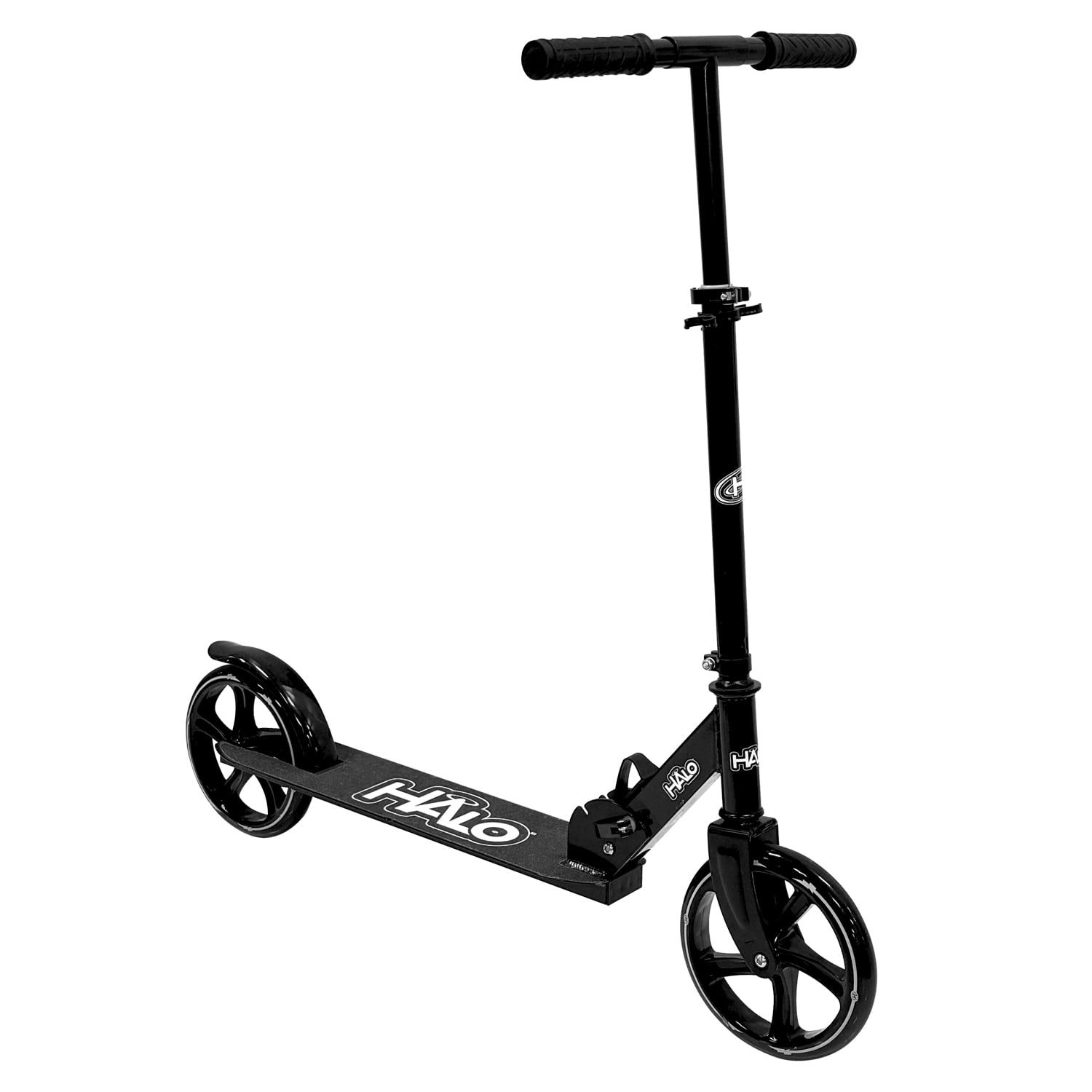 HALO Rise Above Supreme Big Wheel (8") Scooter - Black - Adults and Kids - Unisex