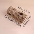 thumbnail image 2 of Natural Woven Grass Hamster Tunnel, Interactive Pipe Toy for Parrot and Guinea Pig for Foraging and Hiding Play, Yellow, 2 of 2