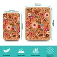 thumbnail image 4 of 2 Pack Washable Rubber Leaves Multicolored Flower Dish Drying Mats for Kitchen Counter Home Large Coffee Bar Pad Accessories and Decor for Utensils Stemware (2pcs 18''x24''+19.5''x12''), 4 of 4