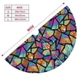 thumbnail image 3 of Picia Colored Glass1 Print Christmas Tree Skirt , Christmas Tree Skirt Ornaments for Merry Christmas Holiday Party Decorations Indoor Outdoor-48", 3 of 7