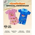 thumbnail image 5 of Toddler Boy Girl Swimsuit One Piece Short Sleeve Rash Guard Kids Swimwear Rubble Clothing Paw Patrol 2 Pink 5T, 5 of 6