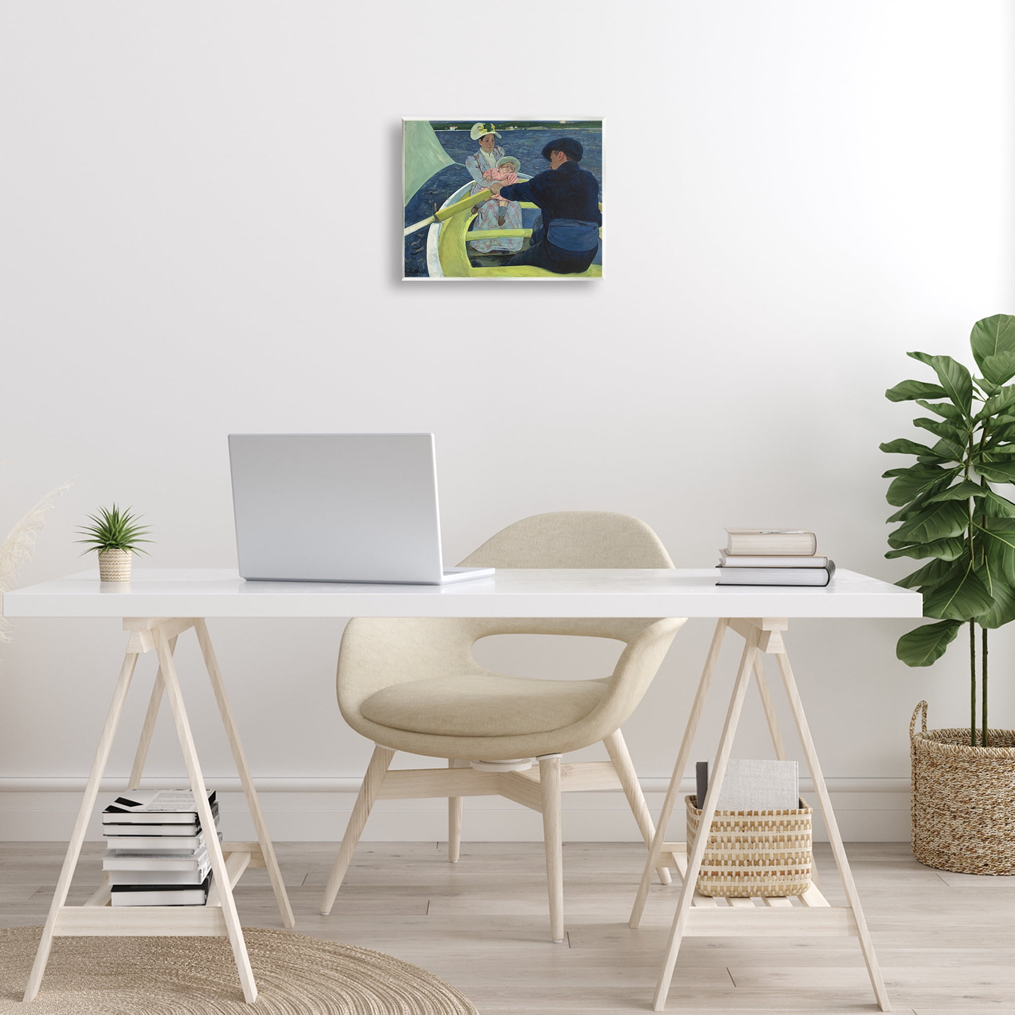 Stupell Industries Classical Boating Party People Painting Unframed Art Print Wall Art, 14 x 11