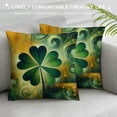 thumbnail image 3 of COMIO St Patricks Day Decorative Throw Pillow Covers, Shamrock Stripe Cushion Case Decor, Beer Hat Decoration for Sofa Couch, 3 of 5