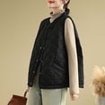 thumbnail image 4 of Hvobtty Vestes Chaudes Décontractées Sans Manches pour Femmes, Manteau à Capuche Sans Manches à Col Rond Uni Décontracté pour Dames, 4 of 4