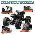 thumbnail image 3 of 1:16 Scale Remote Control Car with 1080P FPV Camera for Kids, Anpro 2.4GHz Off-Road High Speed Remote Control Monster Truck for Kids Adults, 2 Batteries, Black, 3 of 8