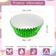 thumbnail image 2 of 400 Contenido de forros de muffins de papel de aluminio verde, tamaño estándar, tazas de hornear metálicas, 2 of 6