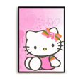 thumbnail image 3 of Kawaii Pink Hellos Cats Kittys Decoración Imágenes Decoración de la pared de la habitación Pintura sobre lienzo Decoraciones de la habitación Estética Pinterest Anime, 3 of 5