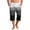 Black, variant on JoveMarine Men's Gradient Print Hawaiian Shorts with Drawstring, 7/8 Length Casual Beach Shorts for Summer Parties, Vacation and Daily Black L