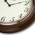 thumbnail image 4 of Westclox 15.5" Round Woodgrain Look Analog QA Wall Clock, 4 of 5