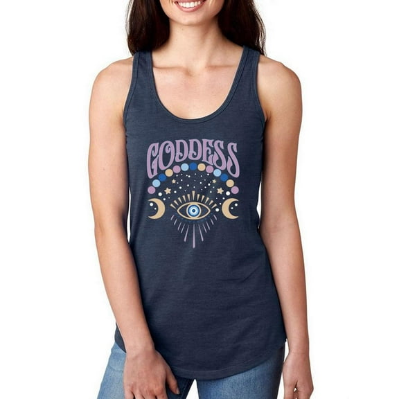 Goddess Mystical Eye Racerback Tank Women -Smartprints Designs, Female Medium
