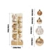 thumbnail image 3 of Christmas Decoration Balls Christmas Balls Christmas Shaped Balls Electroplated Balls Christmas Tree Decoration Painted Balls Combo 24pcs, 3 of 6