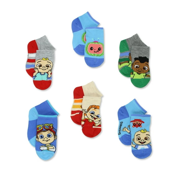 Cocomelon Toddler 6 Pack Quarter Socks JH030EQSYT