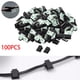 thumbnail image 1 of Clips autoadhesivos de 100 piezas, cables de agrupamiento que organizan clips de oficina, cocina, tocador, automóvil Baoblaze autoadhesivo, 1 of 8