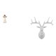 thumbnail image 1 of Figura decorativa de ángel con cabeza de ciervo, escultura de resina coleccionable, adorno, figura rezando, decoración para el hogar, ideal para sala, 1 of 8