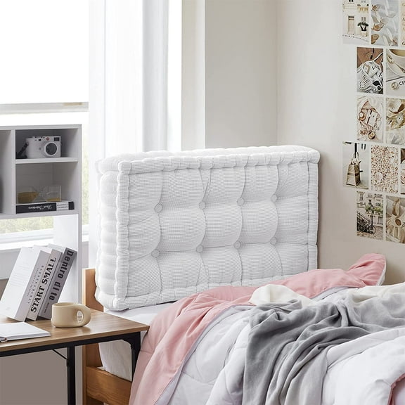 Rainha® - Ultra Thick Tufted College Headboard - Pure White