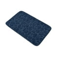 thumbnail image 1 of Bath Rug Memory Foam Mat 3D Pebble Navy Blue 32"L x 20"W, 1 of 6