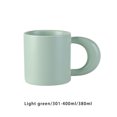thumbnail image 3 of Matsuzay Taza de café de cerámica reutilizable para el hogar, oficina, dormitorio, bebida, té de la leche, taza de desayuno, reutilizable con asa, para Teteras Verde Matsuzay HA081206-02, 3 of 6