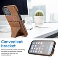 thumbnail image 2 of Funda para iPhone 14 Pro con tarjetero de piel sintética, 2 of 5