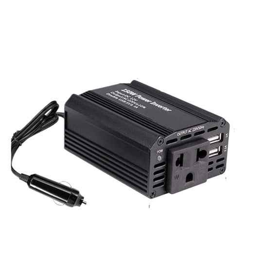 Mini DC12V To AC Power Converter Booster 150W Car Inverter, Can Be Used In Multiple Environments For Charging ,Easy to Operate