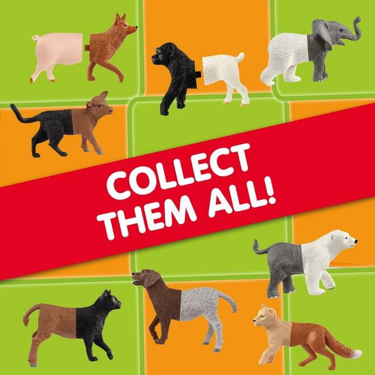 Schleich Puzzlemals Mix-and Match Animal Action Figure Set, 6