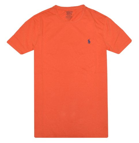 Polo Ralph Lauren Men Custom Fit Pony Logo T-shirt (S, Orange bowl ...