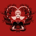 thumbnail image 2 of Junior's Snow White and the Seven Dwarfs Evil Queen Your Heart Belongs To Me  Graphic Tee Red Small, 2 of 3