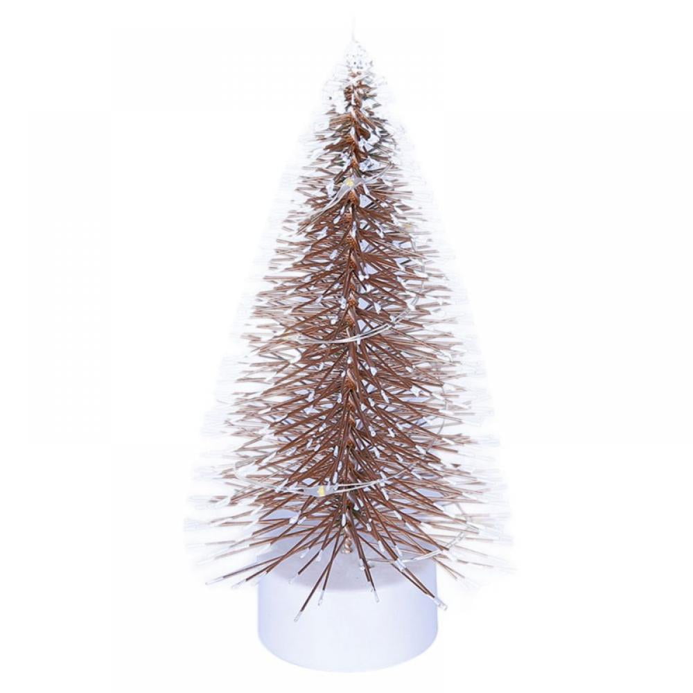 Mini Christmas Tree Small Cedar Desktop Christmas Tree Led Glowing Christmas Tree For 2022 New Year Home Decoration - Walmart.com