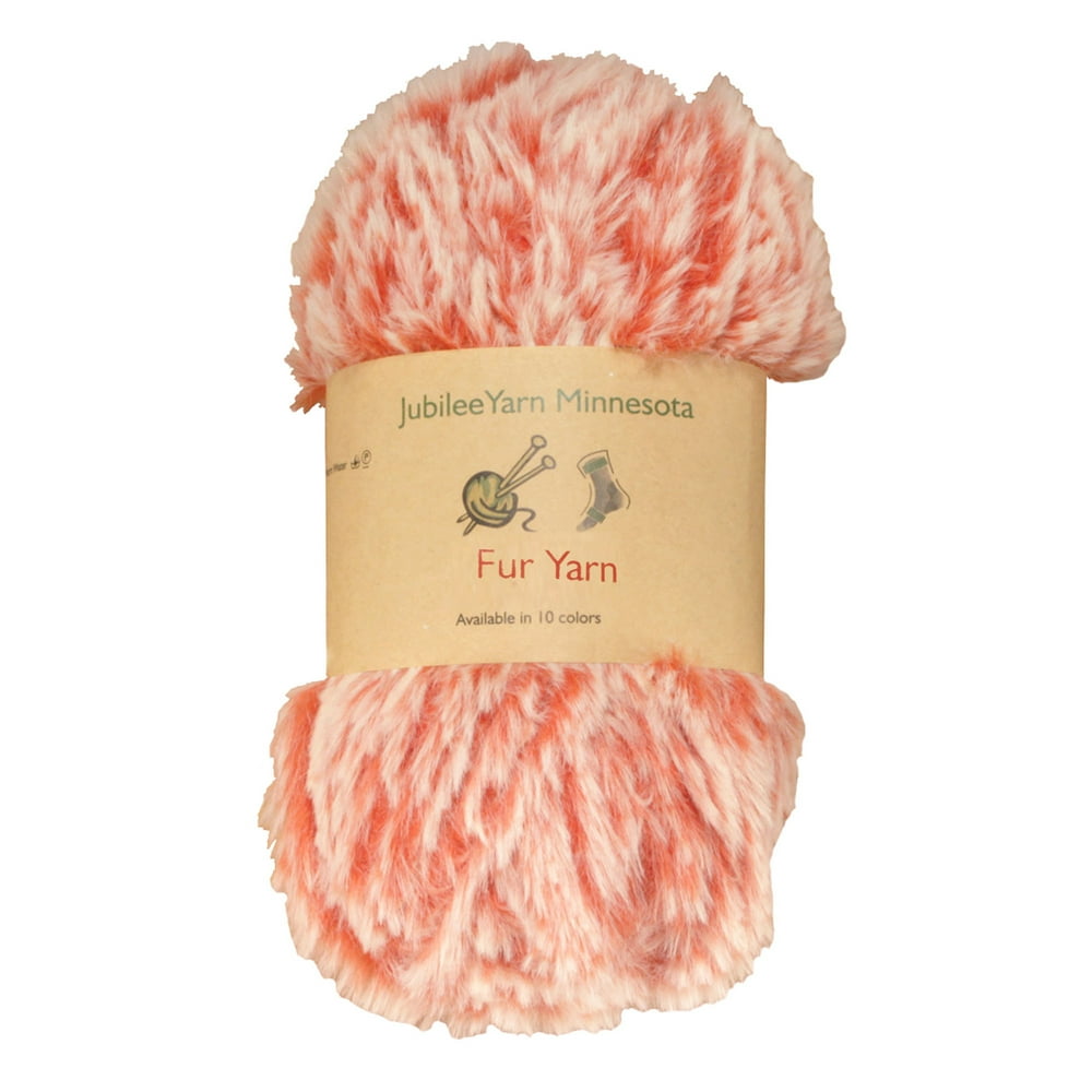 BambooMN Chunky Fluffy Faux Fur Eyelash Yarn 100 Polyester 100g
