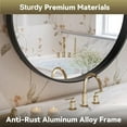 thumbnail image 5 of Scifil Black Oval Mirror for Wall 24x36 Inch, Bathroom Vanity Mirrors Black Metal Frame, Modern Mirror for Bedroom Living Room Wall Decor Hang Vertical and Horizontal, 5 of 8