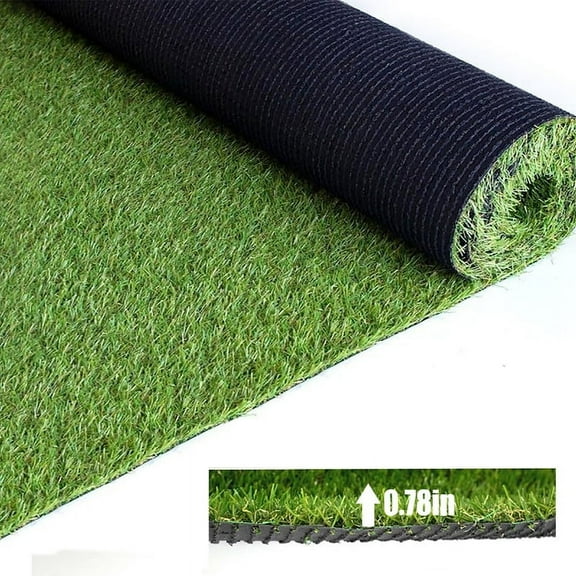 Goasis Lawn 9x26ft Artificial Grass Turf 0.78" High Indoor Outdoor Synthetic Rug,Green