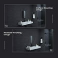 thumbnail image 6 of Bathroom Wall Cabinet Aluminum Black Framed Wall Mounted Medicine Cabinet Adjustable Shelves for Bathroom/Room, 6 of 13