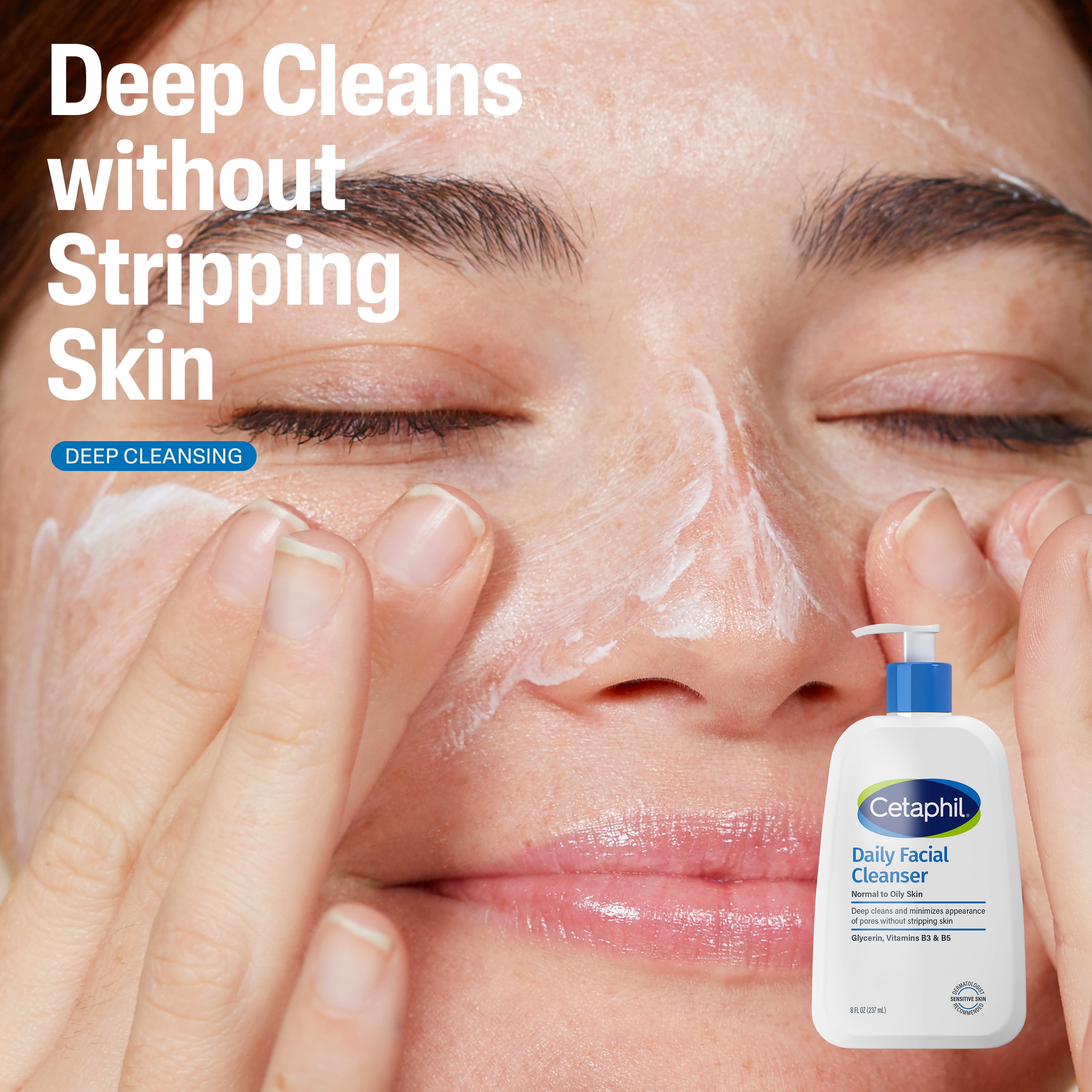 Cetaphil Healthy Skin Essentials Kit, Daily Facial Cleanser & Moisturizing Lotion