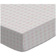 SheetWorld Fitted Sheet (Fits BabyBjorn Travel Crib Light) - Pastel Pink Gingham Woven
